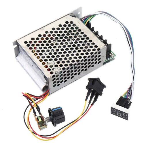 Dijital Göstergeli Takometreli Çift Yönlü İleri Geri DC Motor Hız Regülatörü 40A 12V24V36 - 10