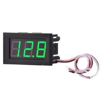 Dijital Mini Voltmetre 0.56" DC 0 30V Yeşil Işıklı