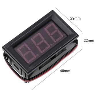 Dijital Mini Voltmetre 0.56" DC 0 30V Yeşil Işıklı - 4
