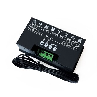 Dijital Sıcaklık Kontrol Termostatı Çift Ekranlı 12V - 9