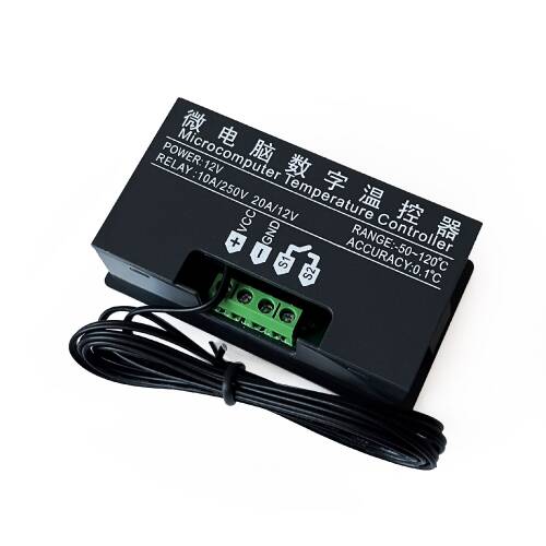 Dijital Sıcaklık Kontrol Termostatı Çift Ekranlı 12V - 9