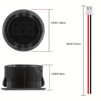 Dijital Voltmetre DC4-100V Yeşil Araç Karavan Motorsiklet Yat Tekne - 2