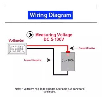 Dijital Voltmetre DC4-100V Yeşil Araç Karavan Motorsiklet Yat Tekne - 4