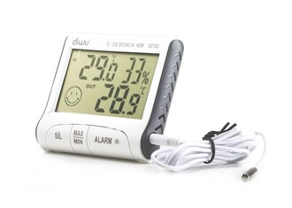 Diwu DC103 In-Out Min-Max Probe Thermometer Moisture Meter, Hygrometer - 3