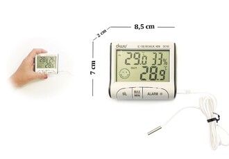 Diwu DC103 In-Out Min-Max Probe Thermometer Moisture Meter, Hygrometer - 7