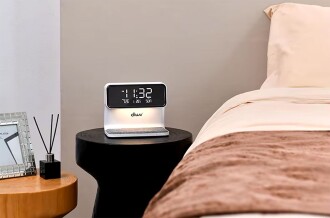Diwu Dijital Işıklı Masa Saati ve Kablosuz Şarj Aleti - 10