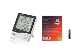 Diwu HTC-1 Saatli Nem Ölçer ve Termometre - 8