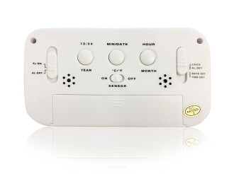 Diwu Optik Masaüstü Saat Takvim Termometre Beyaz - 4