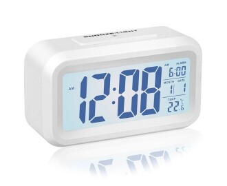Diwu Optik Masaüstü Saat Takvim Termometre Beyaz - 6