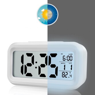 Diwu Optik Masaüstü Saat Takvim Termometre Beyaz - 8