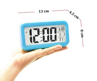 Diwu Optik Masaüstü Saat Takvim Termometre Mavi - 7