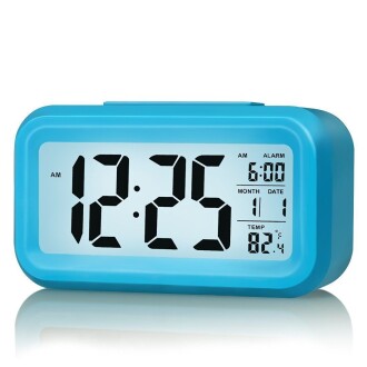 Diwu Optical Desktop Clock Calender Thermometer Blue