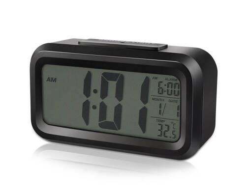 Diwu Optik Masaüstü Saat Takvim Termometre Siyah - 2