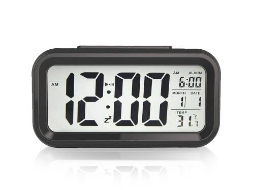Diwu Optik Masaüstü Saat Takvim Termometre Siyah - 3