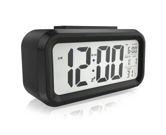 Diwu Optik Masaüstü Saat Takvim Termometre Siyah - 6