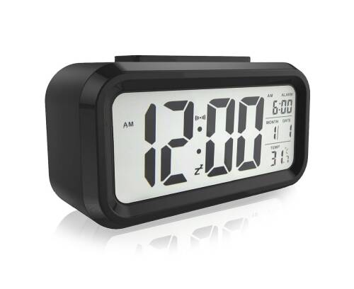 Diwu Optik Masaüstü Saat Takvim Termometre Siyah - 6