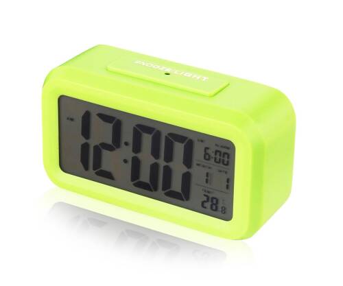 Diwu Optik Masaüstü Saat Takvim Termometre Yeşil - 2