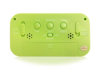 Diwu Optik Masaüstü Saat Takvim Termometre Yeşil - 4