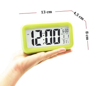 Diwu Optik Masaüstü Saat Takvim Termometre Yeşil - 7