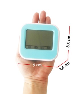 Diwu T026 Dokunmatik Aydınlatmalı Saat Termometre Higrometre - Thumbnail