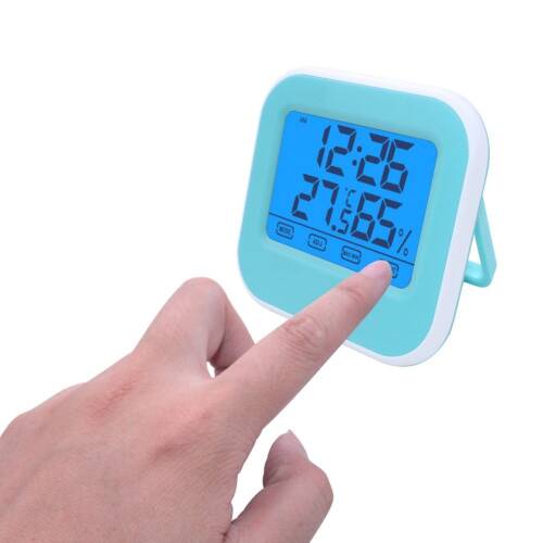 Diwu T026 Dokunmatik Aydınlatmalı Saat Termometre Higrometre - 5