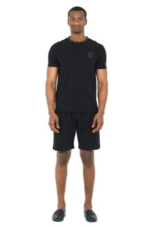 D'S Damat 4'lü Bisiklet Yaka Erkek Pamuk Pijama Takımı Damat Sandığı Çeyiz Seti Siyah - 6