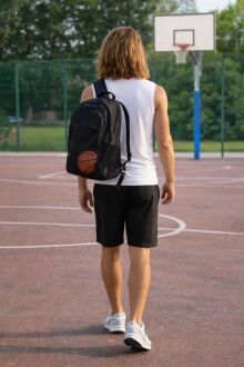 D'S Damat Beli Lastikli Fleto Cepli Rahat Kesim Günlük Erkek Spor Şort Siyah - 3