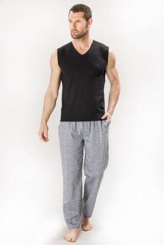 D'S DAMAT Comfort V Yaka Kolsuz T-Shirt Siyah - 5