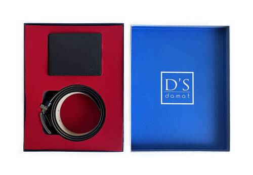 D&apos;S DAMAT Cüzdan ve Kemer Seti Siyah-120 - 2