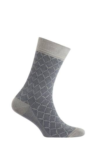 D'S Damat Erkek Bambu Çorap Baklava Gri 40-44 - 2