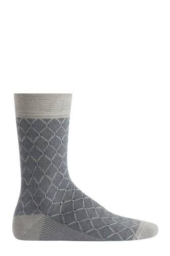 D'S Damat Erkek Bambu Çorap Baklava Gri 40-44 - 3