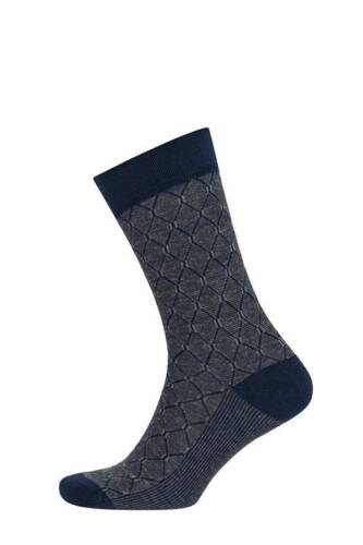 D'S Damat Erkek Bambu Çorap Baklava Lacivert 40-44 - 5