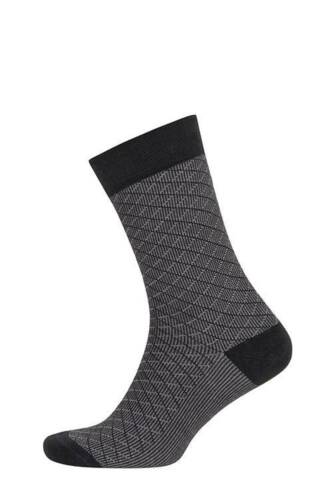 D'S Damat Erkek Bambu Çorap Çapraz Desen Antrasit 40-44 - 5