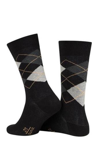 D'S Damat Erkek Ekose Çorap Siyah 40-44 - 2