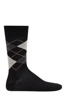 D'S Damat Erkek Ekose Çorap Siyah 40-44 - 3