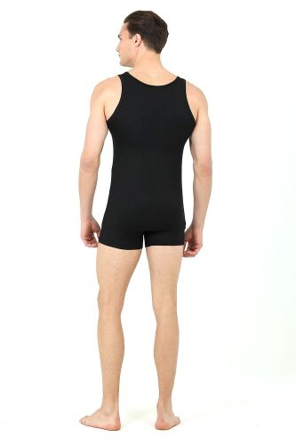 D'S Damat Erkek Mikro Modal Atlet Boxer Takım Kutulu Damat Sandığı Çeyiz Seti Siyah - 4