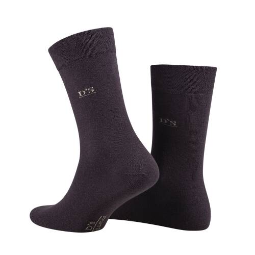 DS Damat Erkek Pamuk Çorap Basic Kahve - 4