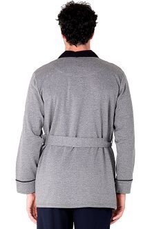 D'S Damat Erkek Uzun Kollu Cepli Kuşaklı Rob Sports Robdöşambr Antrasit - 3