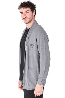 D'S Damat Erkek Uzun Kollu Rob Triko Robdöşambr Hırka Gri - 2