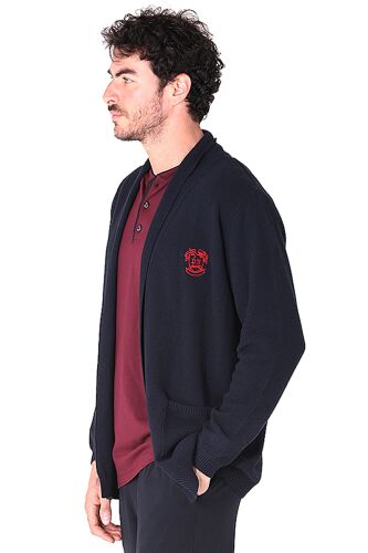 D'S Damat Erkek Uzun Kollu Rob Triko Robdöşambr Hırka Lacivert - 2