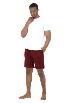 D'S Damat Waffle Erkek 5'li Rob ve Pijama Takımı Damat Sandığı Çeyiz Seti Bordo - 4