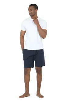 D'S Damat Waffle Erkek 5'li Rob ve Pijama Takımı Damat Sandığı Çeyiz Seti Lacivert - 3