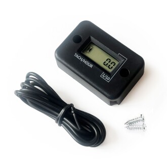 DT1110 Dijital 2 Zamanlı Motor Takometre Saat Ölçer Rpm - 8