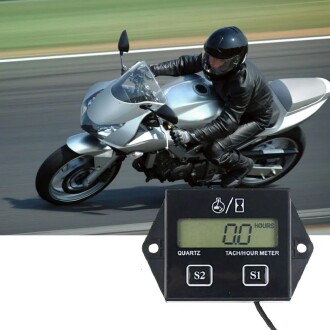 DT1112 Dijital 2 Zamanlı Motor Takometre Saat Ölçer Rpm - 9