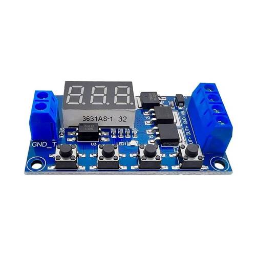 Dual MOS 12 24V Zaman Ayarlı Geciktirmeli LED Ekran Zaman Rölesi