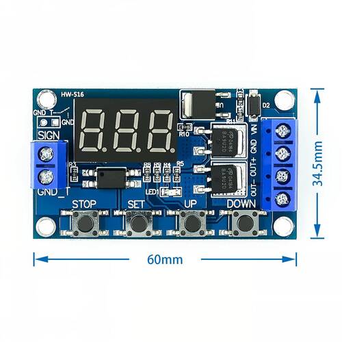 Dual MOS 12 24V Zaman Ayarlı Geciktirmeli LED Ekran Zaman Rölesi