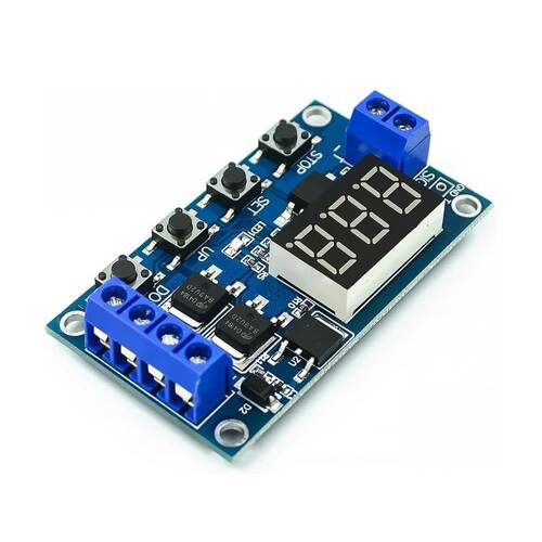 Dual MOS 12 24V Zaman Ayarlı Geciktirmeli LED Ekran Zaman Rölesi