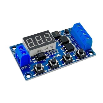 Dual MOS 12 24V Zaman Ayarlı Geciktirmeli LED Ekran Zaman Rölesi - 7