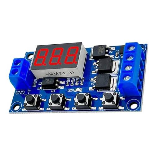 Dual MOS 12 24V Zaman Ayarlı Geciktirmeli LED Ekran Zaman Rölesi - 8