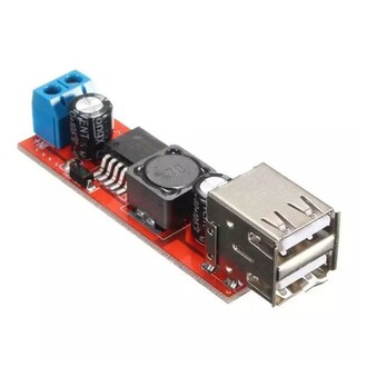 Aek-Tech - Dual USB Soket Output 9V/12V/24V/36V to 5VDC-DC 3A Step-Down Araç Şarj